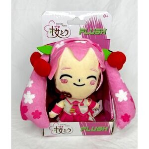 Just Toys Hatsune Miko Pink Sakura Cherry Blossom Plush stuffed Doll NEW